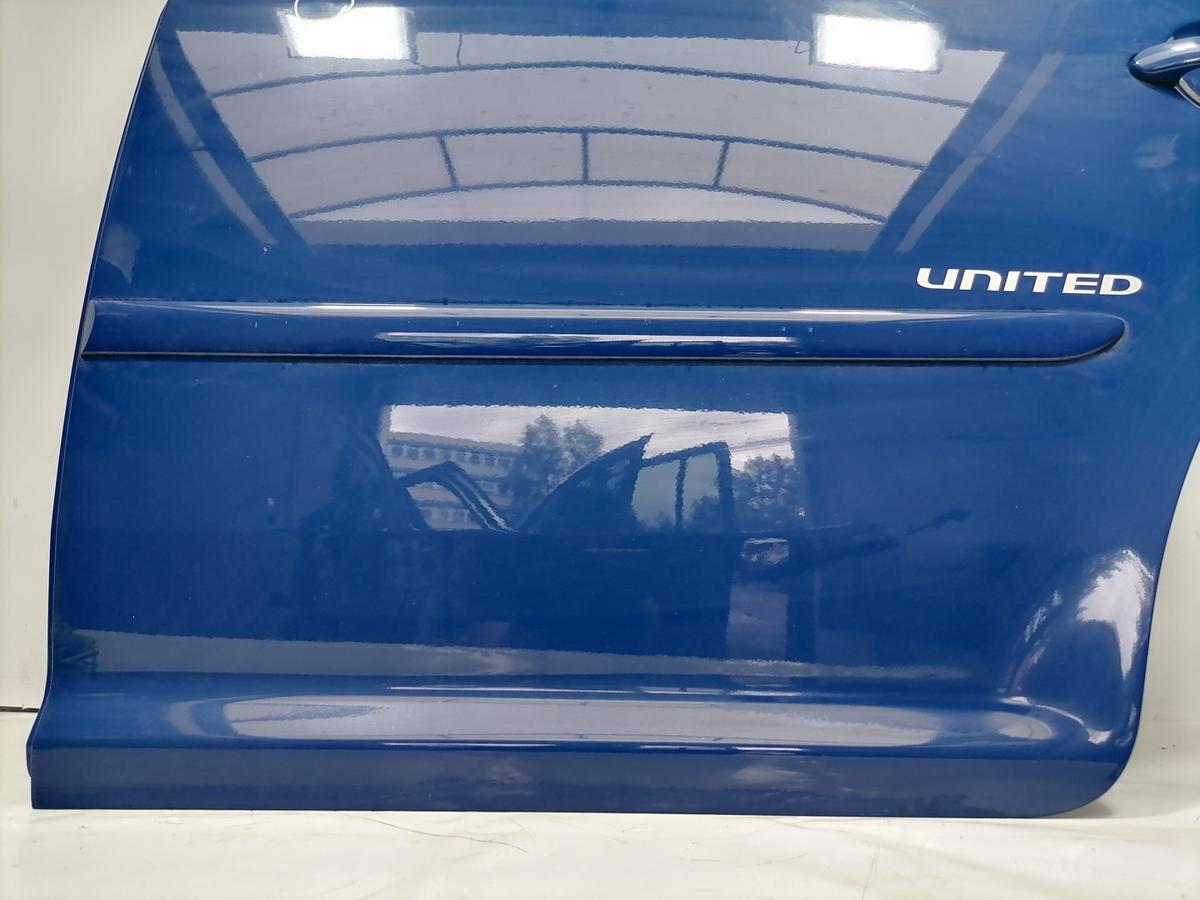 VW Touran 1T original T&uuml;r hinten links LL5M Indienblau Rohbau Bj.2008